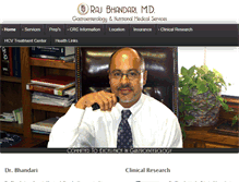 Tablet Screenshot of drbhandari.com